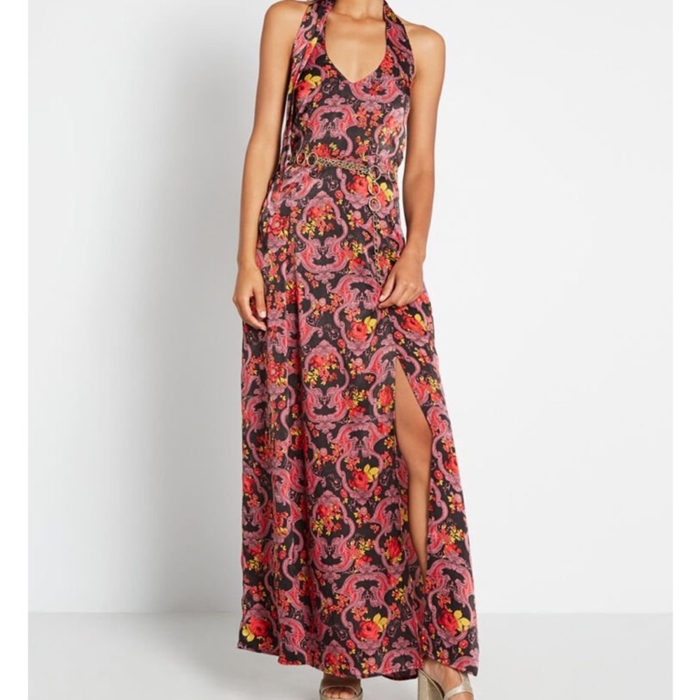 Beautiful ModCloth Halter Maxi Floral Dress 3x